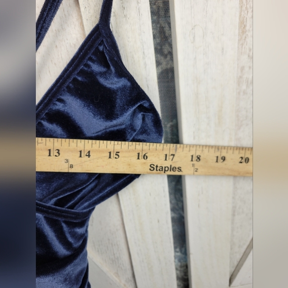 Wrapped in Elegance Velvet Mini Dress - Picture 3 of 3